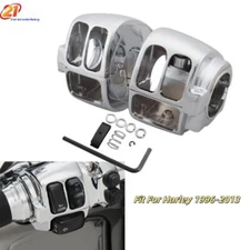 Chrome Handlebar Hand Control Switch Housing Cover For Harley Sportster  1996-13