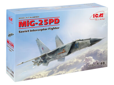 ICM 48903 - MiG-25 PD Soviet Interceptor Fighter Aircraft - 1:48 Scale Model Kit