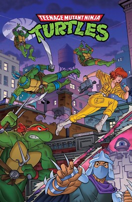 1987 Teenage Mutant Ninja Turtles Movie Poster 11X17 Leonardo Michaelangelo   