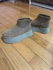 NEW 100 Authentic UGG Classic Ultra Mini Dipper Platform Women's Boots Chestnut