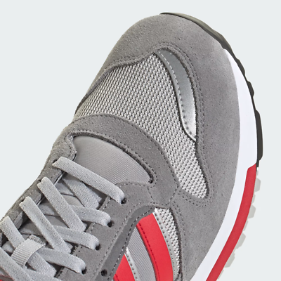 adidas Originals Men's ZX 600 Trainers in Grey and Red Shoes