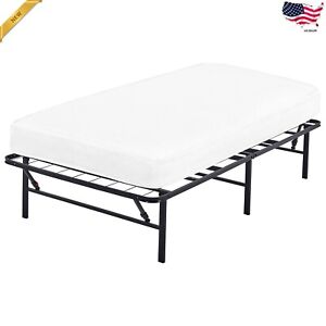 Twin Size Bed Frame Only Mattress, Folding Twin Size Bed Frame