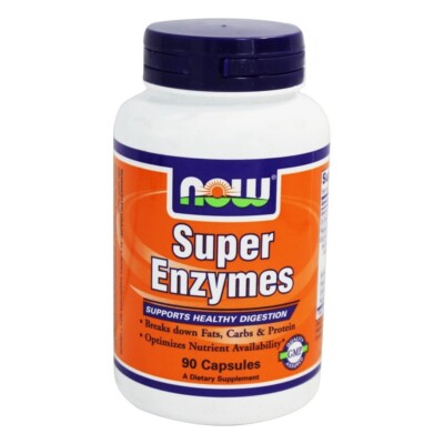 NOW Foods Super Enzymes, 90 Capsules