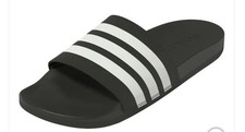 adidas Adilette Aqua Unisex Slides - Black, US 5 Mens /6 Womens