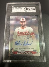 2024 Topps Stadium Club Nolan Schanuel Chrome Auto RC SGC 9.5 Angels