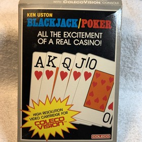 Ken Uston Poker & Blackjack Colecovision Coleco 1982 CIB Tested Works Moreinstor