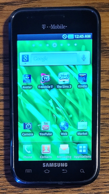 Samsung Galaxy S Vibrant 3G SGH-T959 - Black (T-Mobile) Phone