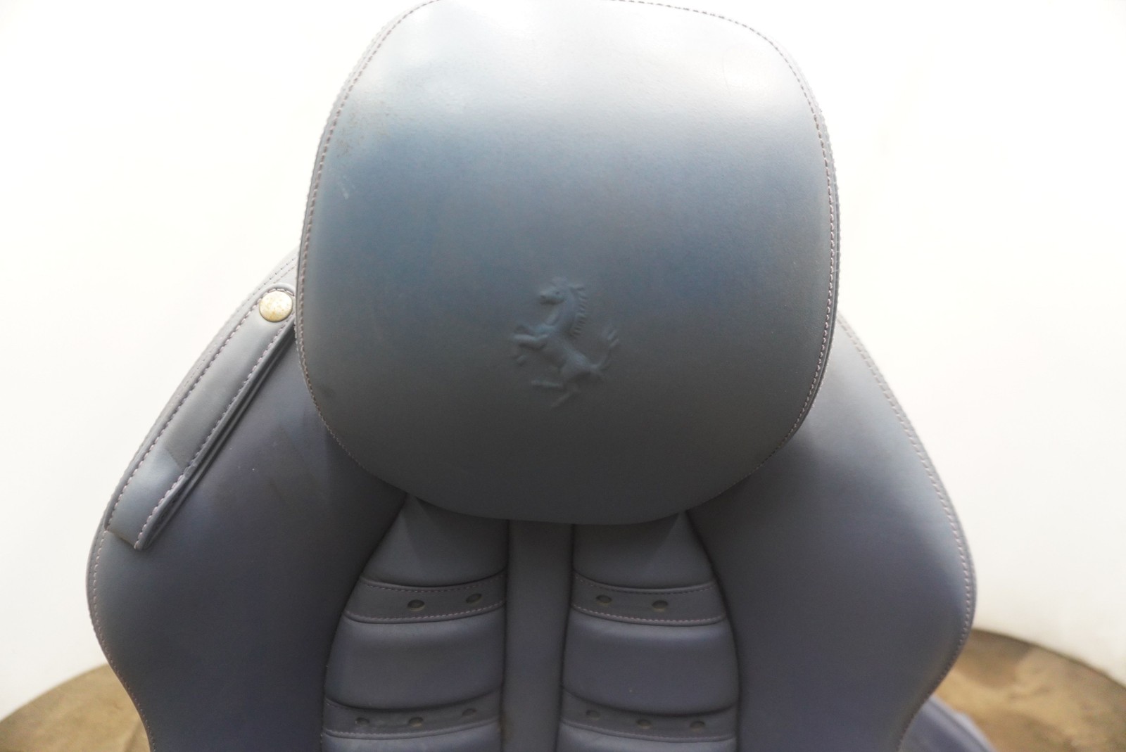 Set Front Rear Seat Blue Leather OEM Ferrari California Convertible 2010 *Note*