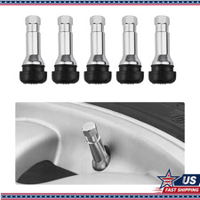 Tr413ac Tire Valve Stems 5 Pcs Chrome Rubber Tubeless 0.453 Inch Ricolor Black Tr413ac Tire Valve Stems 5 Pcs Chrome Rubber Tubeless 0.453 Inch Ricolor Black