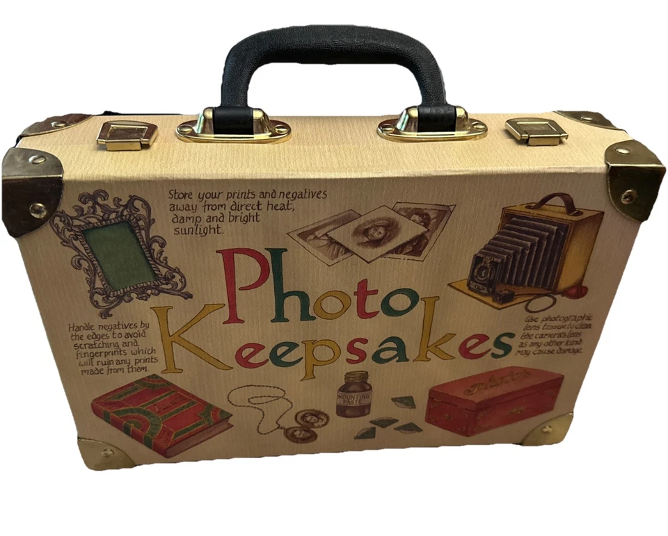 PHOTO KEEPSAKES Case 12” X 8” With 5 Boxes Within - Gold Trimmed Organizer NEW - Изображение 2 из 4