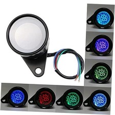 Universal Motorcycle Digital Gauge Speedometer Tachometer Fuel Speed Black