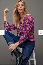Anthropologie Pilcro Lucille Floral Peasant Blouse