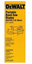 3 PACK DeWalt DW3984 44-7/8" 24 TPI Bi-Metal Portable Band Saw Blade Made in USA