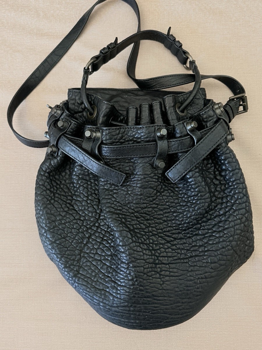 Alexander Wang DIEGO, Black Leather Bucket Bag