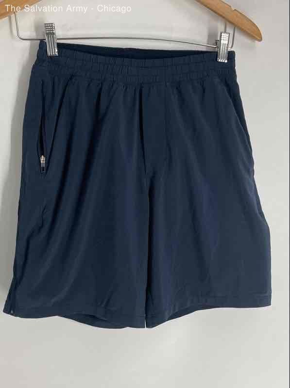 Lululemon Mens Black Elastic Waist Activewear Athletic Shorts Size Small