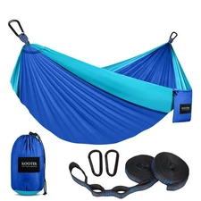 Kootek Camping Hammock 500 lbs Capacity Portable Hammocks with Tree Straps & ...