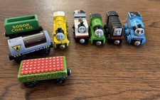 Thomas Wooden Railway Tanker Lot Of 8 Learning Curve Oil Coal Car Molly Freddie
