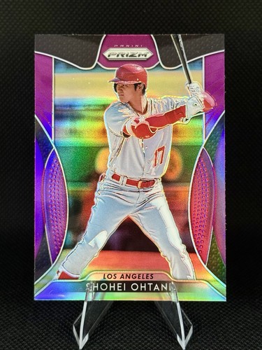 2019 Panini Prizm #153 Shohei Ohtani Purple Refractor 2nd Year 