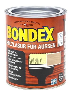 Bondex Holzlasur für Aussen farblos 0,75L BEULE