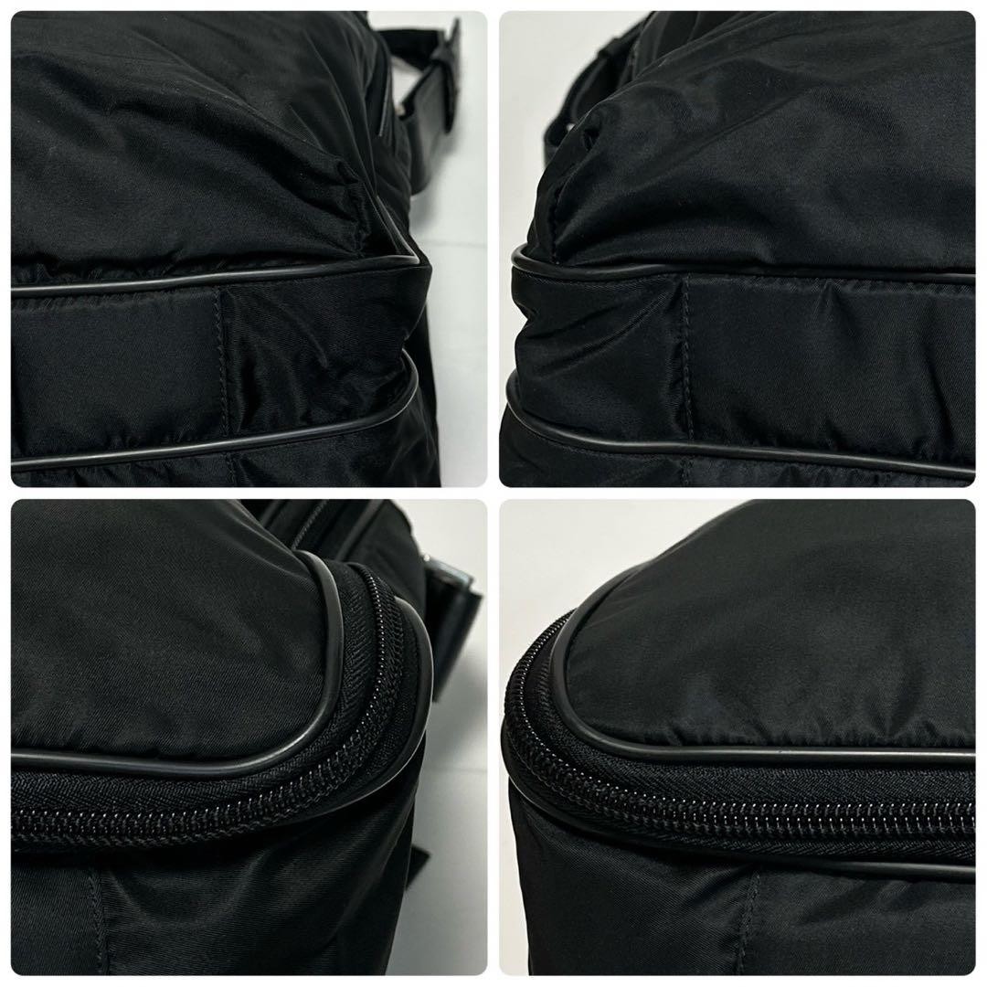 PRADA Triangle Logo Briefcase Business Hand Shoulder Bag Leather Auth R02130 thumbnail 17