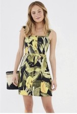 Farm Rio Black Banana Craze Dress