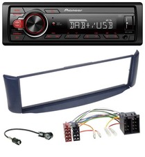 Pioneer MP3 1DIN DAB USB AUX autoradio per Smart ForTwo 450 blu senza metallo