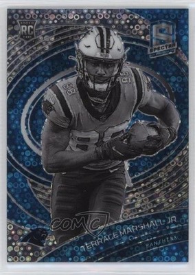 2021 Spectra Variation Neon Blue Prizm 1/60 Terrace Marshall Jr Rookie RC 0p5x