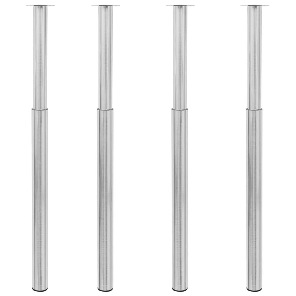 1/2/4x Set 2 Gambe Telescopiche per Mobile 710mm-1100 mm Colori Diversi vidaXL - Immagine 4 di 4