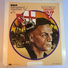 Laurence Olivier Henry V RCA SelectaVision VideoDisc Movie Part 1 & 2 CED