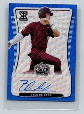 2020 Leaf Metal Draft #BA-ZDL Zach DeLoach Blue Wave #/20