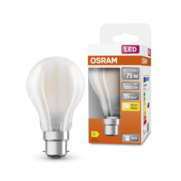 Osram Led Retrofit Classic A B22D 4000 K 7,5 W 1055 Lm-image