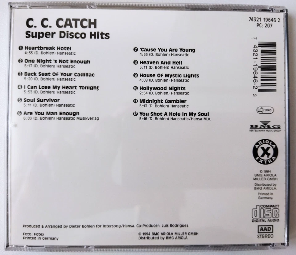 Super Disco Hits von C.C. Catch | CD | Zustand sehr gut - Bild 3 von 3