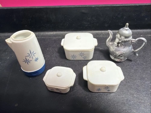 VTG BARBIE 1965 Hostess Set #1034  Coffeemaker Casserole Tea Pot Missing