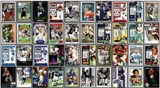 Mixed Lot of 98 Football Sports Cards 1987-2021 Chicago Bears Detroit Lions