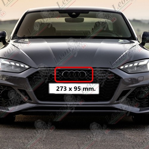 Wappen Logo Ringe für Audi vorne und/oder hinten schwarz glänzend Fries Emblem - Bild 8 von 17