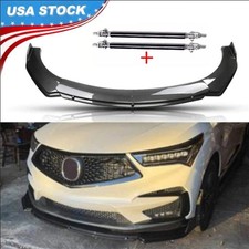 Carbon Fiber Style Front Bumper Lip Splitter Diffuser For Acura Rdx 2019-2024 Be
