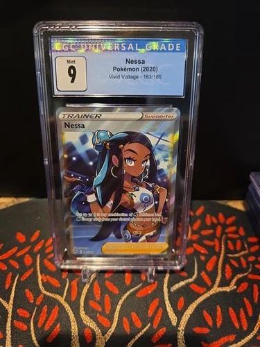 2020 Pokemon - Sword & Shield - Vivid Voltage - Full Art - Nessa #183 - CGC 9