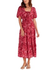 Minkpink Mae Tiered Midi Dress Women's  Xs