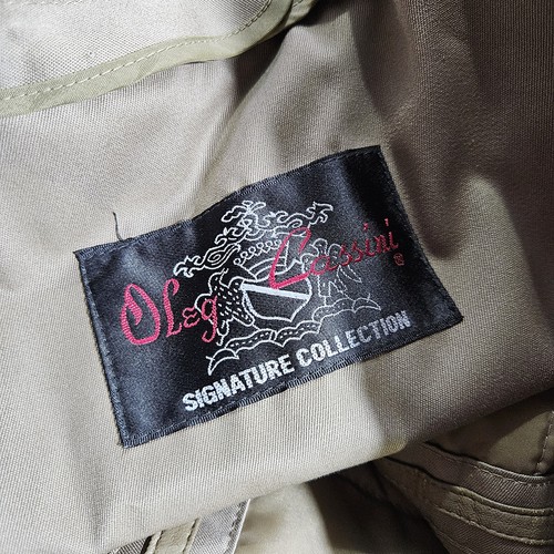 Oleg Cassini Signature Collection Hombre Caqui Todo Clima Gabardina 46 REG  - Imagen 17 de 19