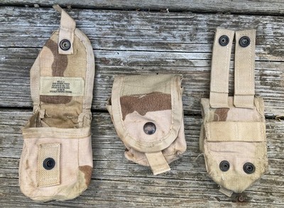 2-Pack Hand Grenade Pouch MOLLE DCU Desert Camo Equipment Gear Iraq War M67