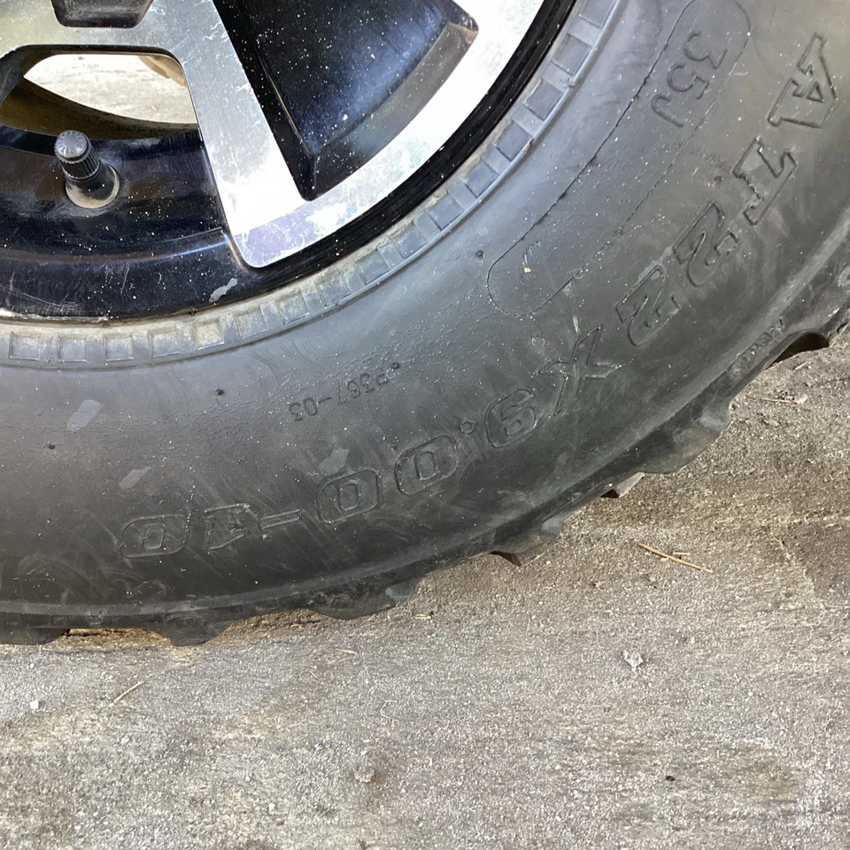 "Juego de 4 ruedas y neumáticos de carro de golf WANDA/ATV/UTV 22"" USADOS EXCELENTE ESTADO" Foto 3 de 4