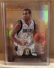 PANINI GOLD STANDARD BASKETBALL BRANDON WRIGHT /5 DALLAS MAVERICKS