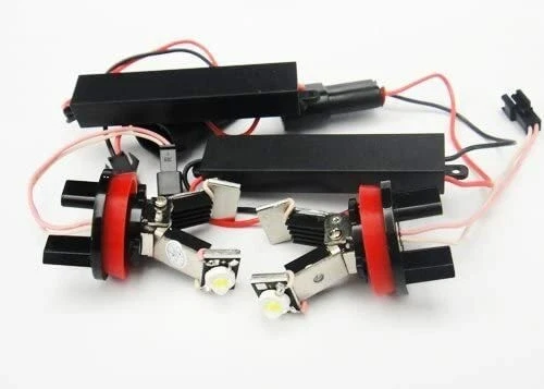 2x Para BMW E82 E90 E92 M3 E60 E63 E70 X5 E71 X6 LED Ojo de Ángel Halo Luz H8 Bombilla Foto 3 de 4