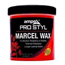 AmPro Marcel Wax - Gives All Hair Types Long Lasting Hold - Rinses Out Easily wi
