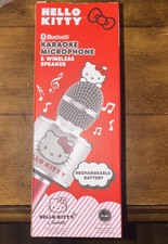 Hello Kitty Bluetooth Karaoke Microphone  Wireless Speaker USB Charging Red NIB