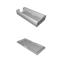 Supporto Batteria per Turnigy Nano-Tech 1400mAh 3S LiPo Aeromodello 3D