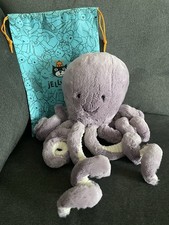 Jellycat NWT Octopus Plush Stuffed Animal AUTHENTIC Maya W Bag Large Purple