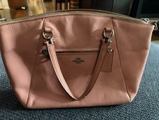 Coach Prairie Pink Pebbled Leather Satchel with Silver Hardware Handbag SEE NOTE