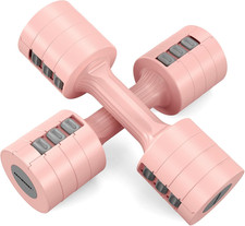 Adjustable Dumbbells 5 Lb Dumbbells Set of 2 / Pair 10 Lb Total Free Weights ...
