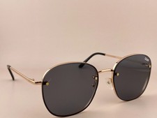 Quay Australia Sunglasses Jezabell Rimless 126 Gold Frame Smoke Lens Womens